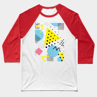 bright geometric circles and triangles Baseball T-Shirt